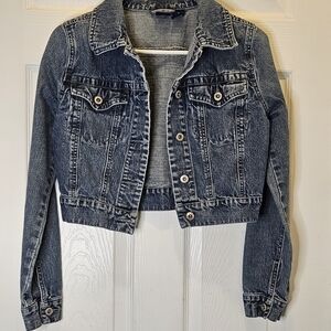 High Sierra Cropped Denim Jacket
